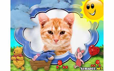 Moldura - Pooh E Seus Amigos