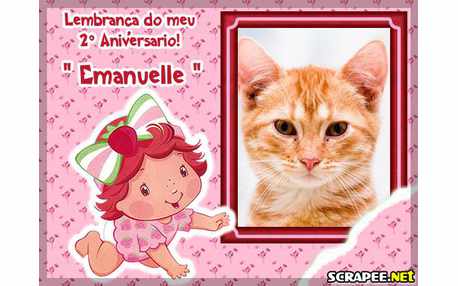 Moldura - Emanuelle Lembranca De 2 Anos