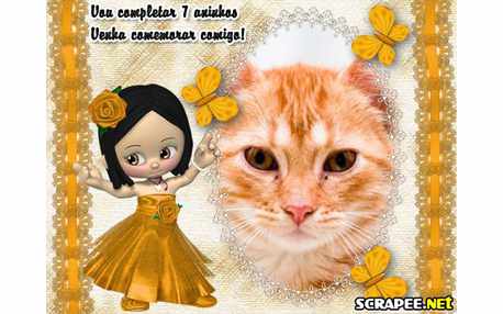 Moldura - Convite De 7 Anos