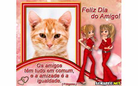 Moldura - Amigos Para Sempre   Dia Do Amigo