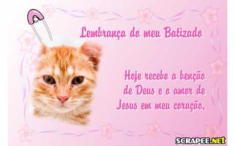 Moldura - Batizado De Menina