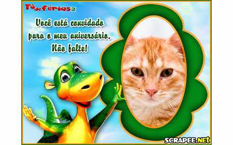 Moldura - Convite Do Filme To De Ferias