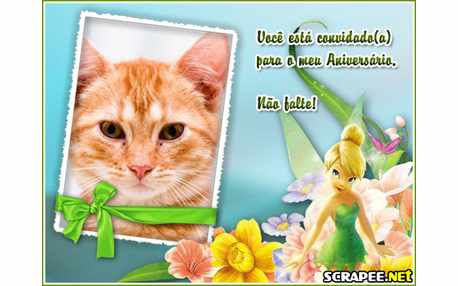 Moldura - Convite De Aniversario Da Sininho