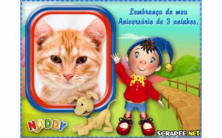 Moldura - Lembranca De 3 Anos Do Noddy