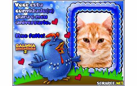 Moldura - Convite Da Galinha Pintadinha 2