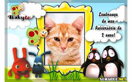 Moldura - Lembranca De 2 Anos Baby Tv