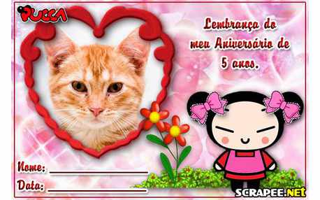 Moldura - Lembrancinha De 3 Anos Da Pucca