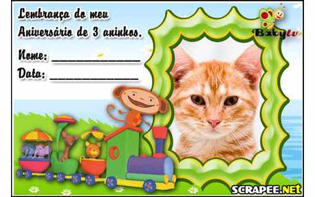 Moldura - Lembrancinha De 3 Anos Baby Tv