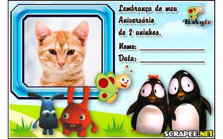 Moldura - Lembrancinha De 2 Anos Baby Tv
