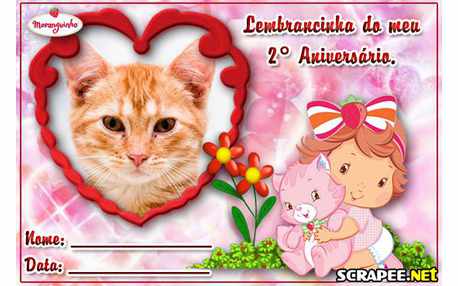 Moldura - Lembrancinha De 2 Anos Da Monanguinho Baby