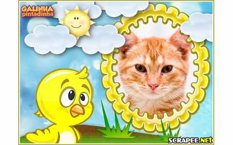 Moldura - Pintinho Amarelinho Da Galinha Pintadinha