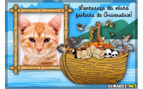 Moldura - Lembrancinha De Aniversario Da Arca De Noe