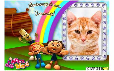 Moldura - Lembrancinha Da Arca De Noe   Diante Do Trono