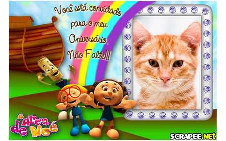 Moldura - Convite Da Arca De Noe   Diante Do Trono