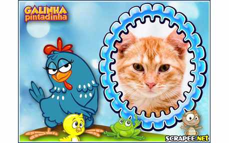 Moldura - Galinha Pintadinha