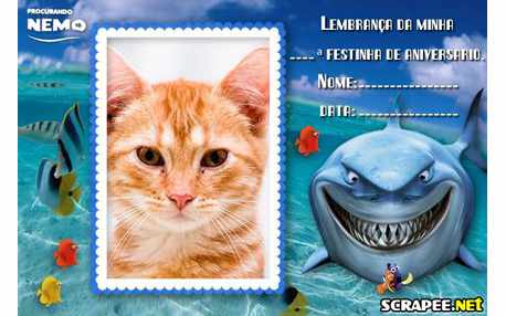 Moldura - Lembrancinha Para Imprimir   Procurando Nemo