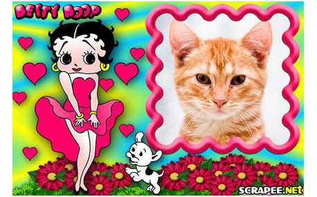 Moldura - Betty Boop   Cachorrinho Da Betty Boop
