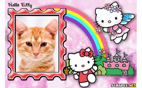 Moldura - Hello Kitty