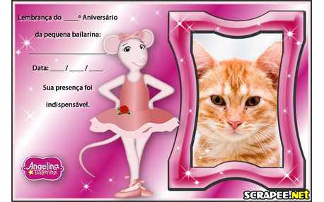 Moldura - Lembrancinha Da Angelina Ballerina