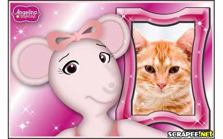 Moldura - Angelina Ballerina   Rosto