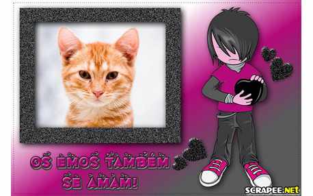 Moldura - Emo Tambem Ama