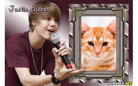 Moldura - Moldura Justin Bieber