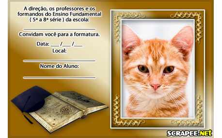 Moldura - Formatura Ensino Fundamental Para Imprimir