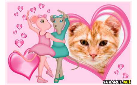 Moldura - Angelina Ballerina Dancando