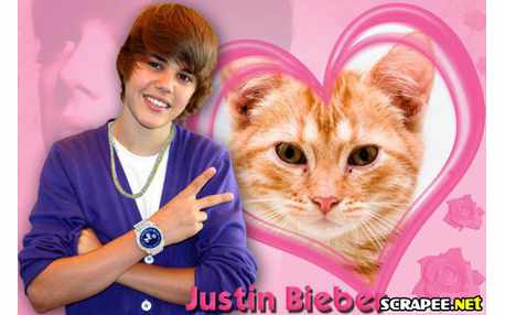 Moldura - Cantor Justin Bieber