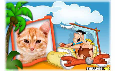 Moldura - Os Flintstones   Fred E Barney