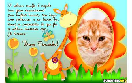 Moldura - Girafa   Feriado