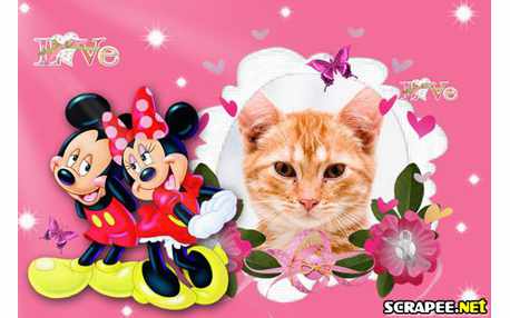 Moldura - Mikey E Minnie