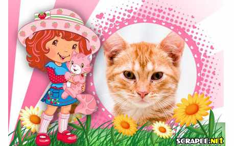 Moldura - Moranguinho E Gatinho