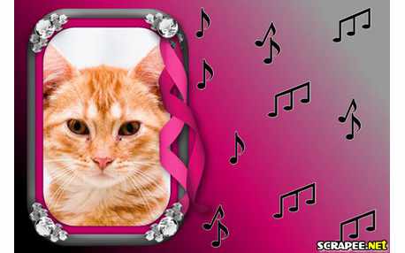 Moldura - Moldura Com Notas Musicais