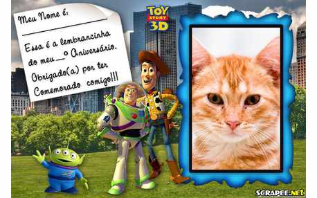 Moldura - Lembrancinha Toy Story