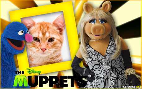 Moldura - Miss Piggy   Filme Os Muppets