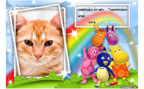 Moldura - Lembrancinha Backyardigans