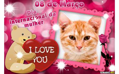 Moldura - Parabens Mulher Pelo Seu Dia