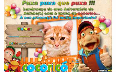 Moldura - Lembrancinha Cocorico Para Menino