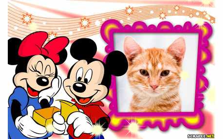 Moldura - Mikey E Minnie