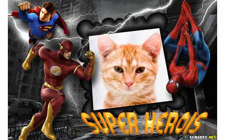 Moldura - Super Herois