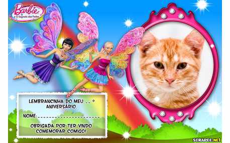 Moldura - Lembrancinha Barbie Segredo Das Fadas