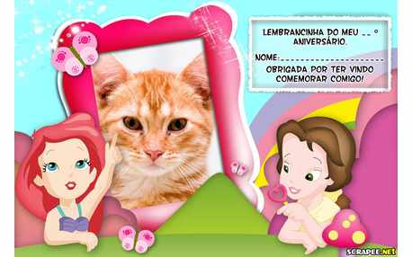 Moldura - Lembrancinha Princesas Baby