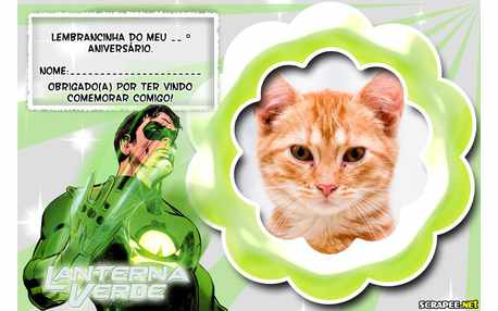 Moldura - Lembrancinha Lanterna Verde