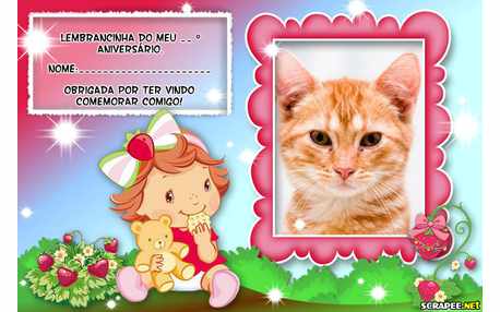 Moldura - Lembrancinha Moranguinho Baby