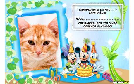 Moldura - Lembrancinha Turma Do Mikey