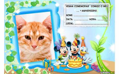 Moldura - Convite Turma Do Mikey