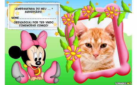 Moldura - Lembrancinha Minnie