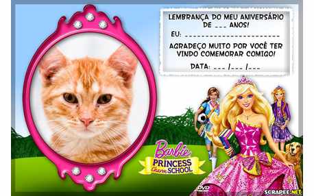 Moldura - Lembrancinha Barbie Escola De Princesas