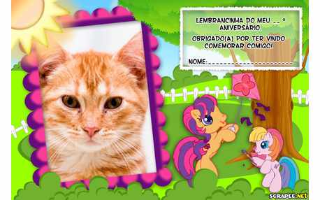 Moldura - Lembrancinha Little Poney